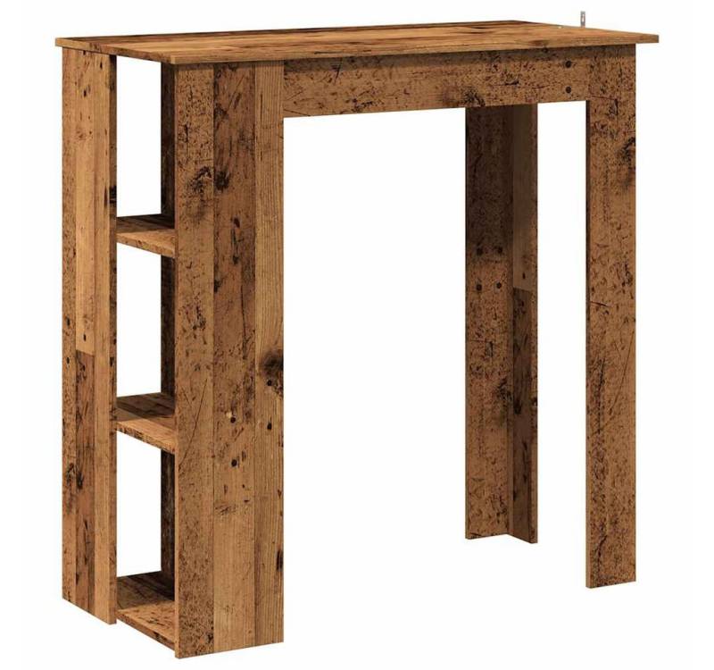 vidaXL Esstisch Bartisch mit Regal Altholz-Optik 102x50x103,5 cm Holzwerkstoff (1-St) von vidaXL