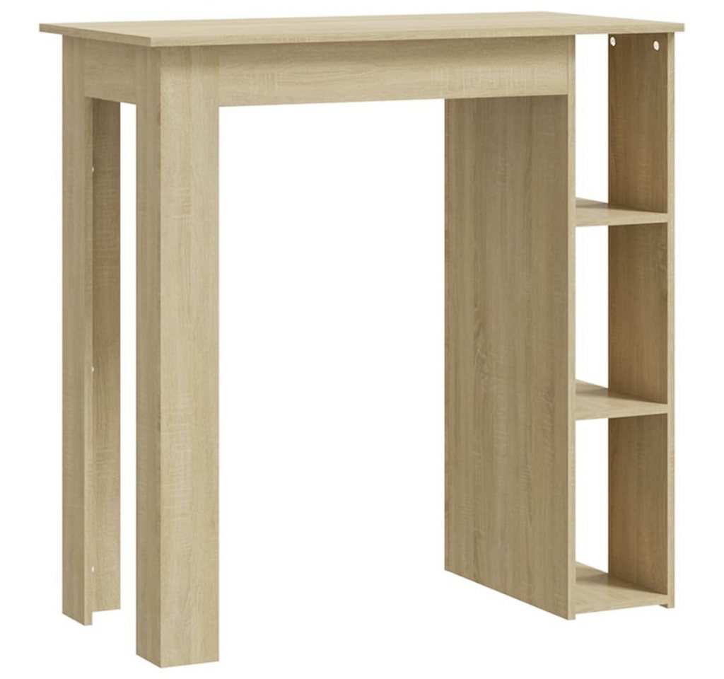 vidaXL Esstisch Bartisch mit Regal Sonoma-Eiche 102x50x103,5 cm Holzwerkstoff (1-St) von vidaXL