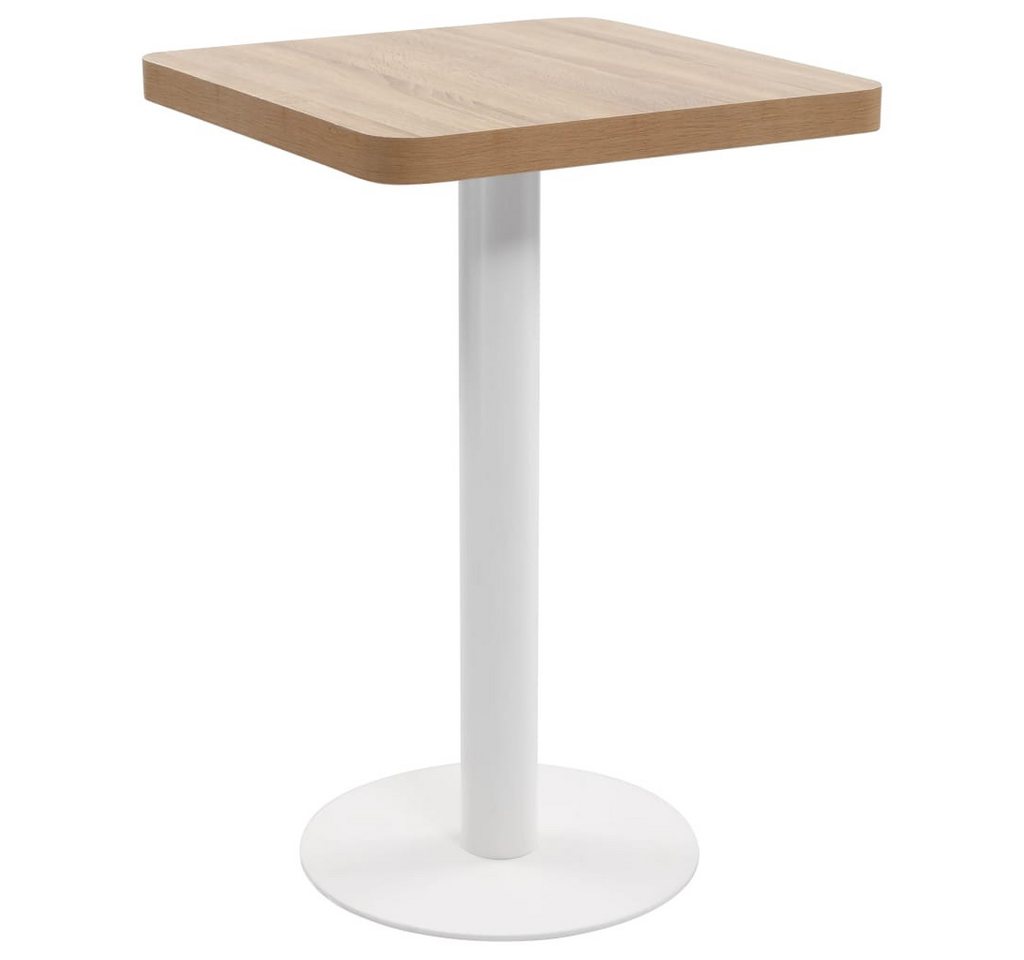 vidaXL Esstisch Bistrotisch Hellbraun 60x60 cm MDF (1-St) von vidaXL