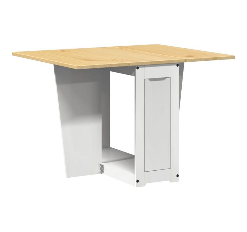 vidaXL Esstisch Butterfly-Esstisch Klappbar Corona Weiß Massivholz Kiefer (1-St) von vidaXL