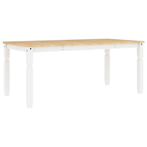 vidaXL Esstisch Corona Weiß 180x90x75 cm Massivholz Kiefer vidaXL Esstisch Corona Weiß 180x90x75 cm Massivholz Kiefer von vidaXL