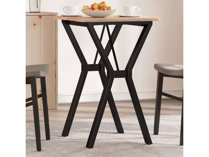 vidaXL Esstisch Esstisch-Gestell in Y-Form 50x40x73 cm Gusseisen, schwarz von vidaXL