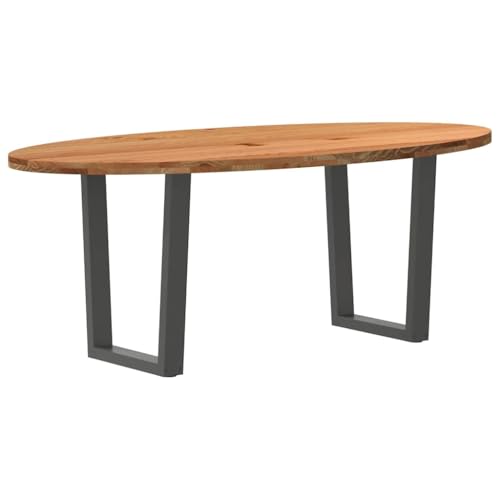 vidaXL Esstisch Hellbraun 200x100x74 cm Massivholz Eiche Oval, Küchentisch, Restauranttisch, Tisch Restaurant, Esszimmertisch, Bistrotisch vidaXL Esstisch Hellbraun 200x100x74 cm Massivholz Eiche Oval, Küchentisch, Restauranttisch, Tisch Restaurant, Esszimmertisch, Bistrotisch von vidaXL
