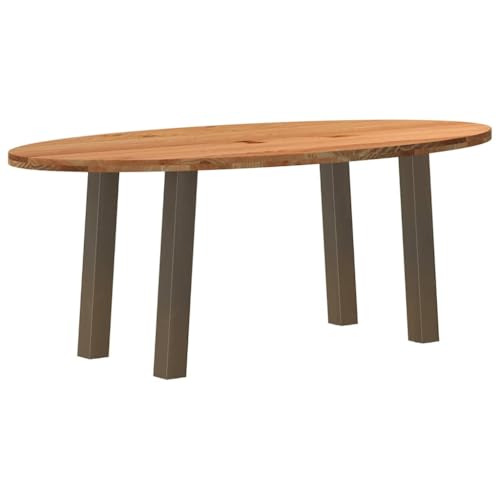 vidaXL Esstisch Hellbraun 200x100x74 cm Massivholz Eiche Oval, Küchentisch, Restauranttisch, Tisch Restaurant, Esszimmertisch, Bistrotisch vidaXL Esstisch Hellbraun 200x100x74 cm Massivholz Eiche Oval, Küchentisch, Restauranttisch, Tisch Restaurant, Esszimmertisch, Bistrotisch von vidaXL