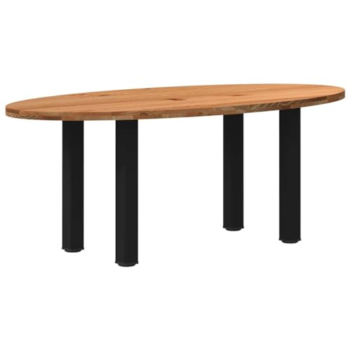 vidaXL Esstisch Hellbraun 200x100x74 cm Massivholz Eiche Oval, Küchentisch, Restauranttisch, Tisch Restaurant, Esszimmertisch, Bistrotisch vidaXL Esstisch Hellbraun 200x100x74 cm Massivholz Eiche Oval, Küchentisch, Restauranttisch, Tisch Restaurant, Esszimmertisch, Bistrotisch von vidaXL