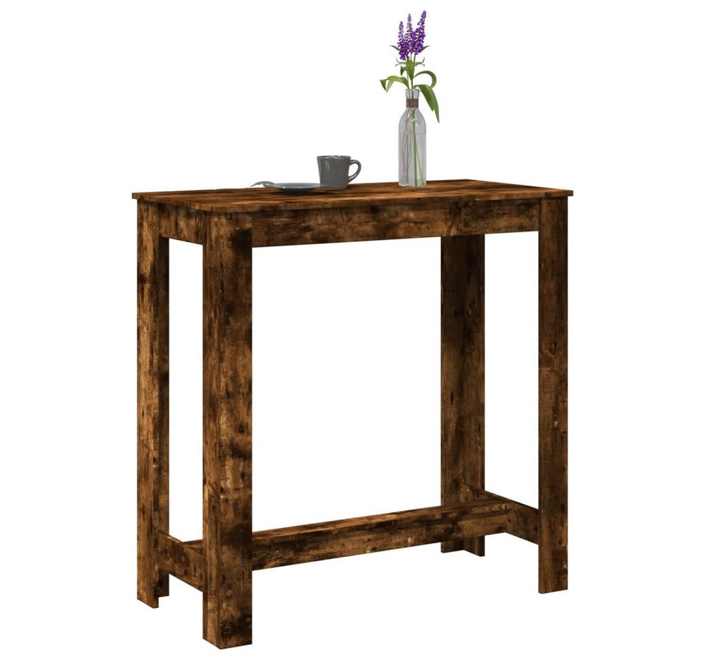 vidaXL Esstisch Stehtisch Bartisch Räuchereiche 102x50x103,5 cm Spanplatte Rechteckig von vidaXL