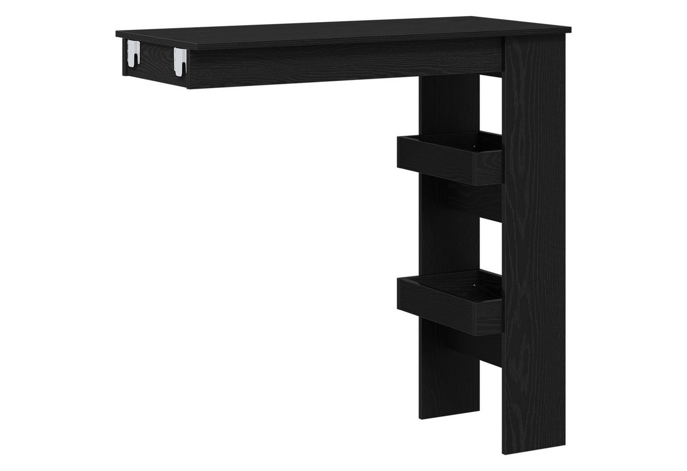 vidaXL Esstisch Wandbartisch Schwarze Eiche Holz Standard Langlebig Bartisch (1-St) von vidaXL