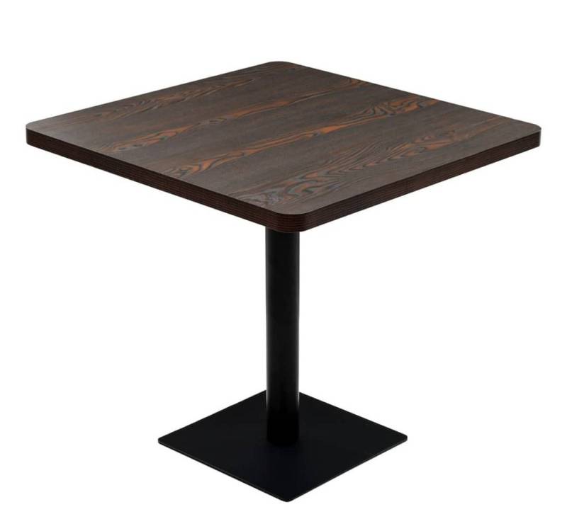 vidaXL Esstisch, Bistrotisch MDF und Stahl Quadratisch 80×80×75cm Dunkle Esche vidaXL Esstisch, Bistrotisch MDF und Stahl Quadratisch 80×80×75cm Dunkle Esche von vidaXL