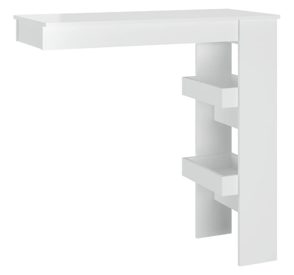 vidaXL Esstisch, Wand-Bartisch Hochglanz-Weiß 102x45x103,5 cm Holzwerkstoff vidaXL Esstisch, Wand-Bartisch Hochglanz-Weiß 102x45x103,5 cm Holzwerkstoff von vidaXL