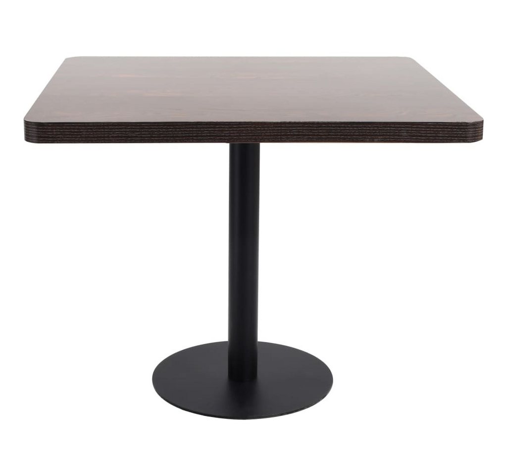 vidaXL Esstisch, Bistrotisch Dunkelbraun 80x80 cm MDF von vidaXL