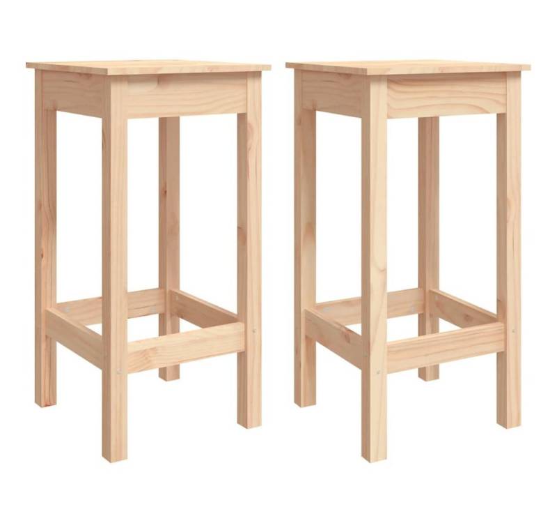 vidaXL Esszimmerstuhl Barstühle 2 Stk. 40x40x78 cm Massivholz Kiefer (2 St) von vidaXL