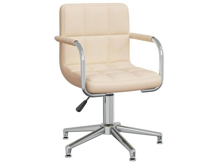 vidaXL Esszimmerstuhl Esszimmerstuhl Drehbar Creme Stoff (1 St), Creme von vidaXL