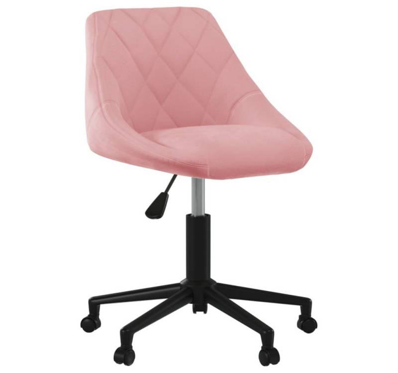 vidaXL Esszimmerstuhl Esszimmerstuhl Drehbar Rosa Samt (1 St) von vidaXL