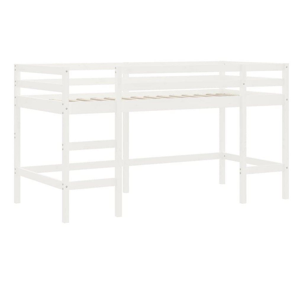 vidaXL Etagenbett Kinderhochbett mit Leiter Weiß 90x200 cm Massivholz Kiefer Bett Bettge vidaXL Etagenbett Kinderhochbett mit Leiter Weiß 90x200 cm Massivholz Kiefer Bett Bettge von vidaXL