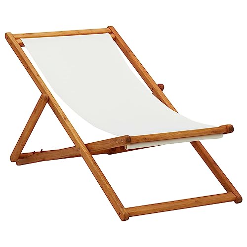 vidaXL Eukalyptusholz Strandstuhl Klappbar Liegestuhl Klappstuhl Strandliege Gartenliege Sonnenliege Faltliege Liege Campingstuhl Stoff Cremeweiß vidaXL Eukalyptusholz Strandstuhl Klappbar Liegestuhl Klappstuhl Strandliege Gartenliege Sonnenliege Faltliege Liege Campingstuhl Stoff Cremeweiß von vidaXL