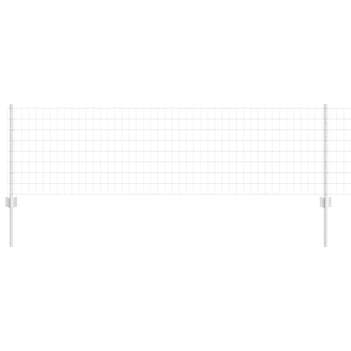 vidaXL Euro Zaun mit 5 U-Pfosten Silber 0,6x10 m Stahl vidaXL Euro Zaun mit 5 U-Pfosten Silber 0,6x10 m Stahl von vidaXL