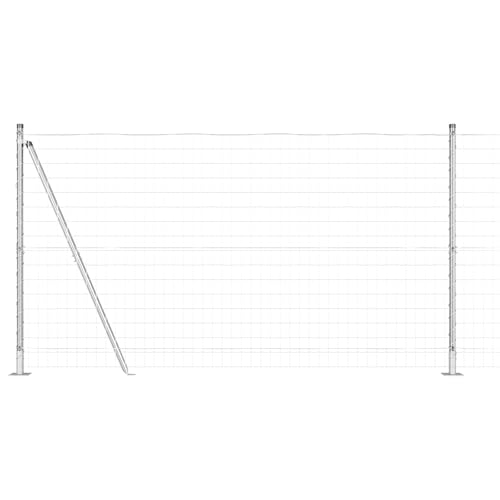 vidaXL Euro Zaun mit 7 Flanschpfosten 1.2x10 m Galvanisierter Stahl vidaXL Euro Zaun mit 7 Flanschpfosten 1.2x10 m Galvanisierter Stahl von vidaXL
