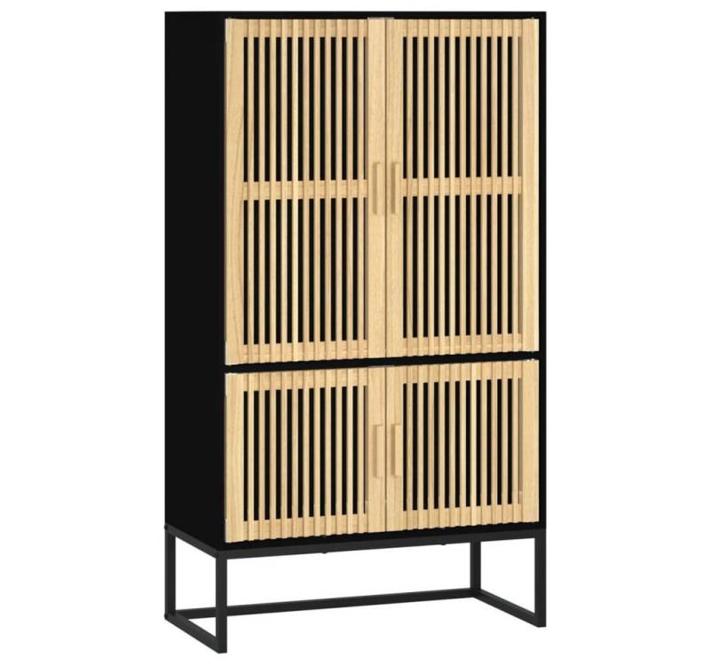 vidaXL Highboard Highboard Schwarz 70x35x125 cm Holzwerkstoff (1 St) von vidaXL