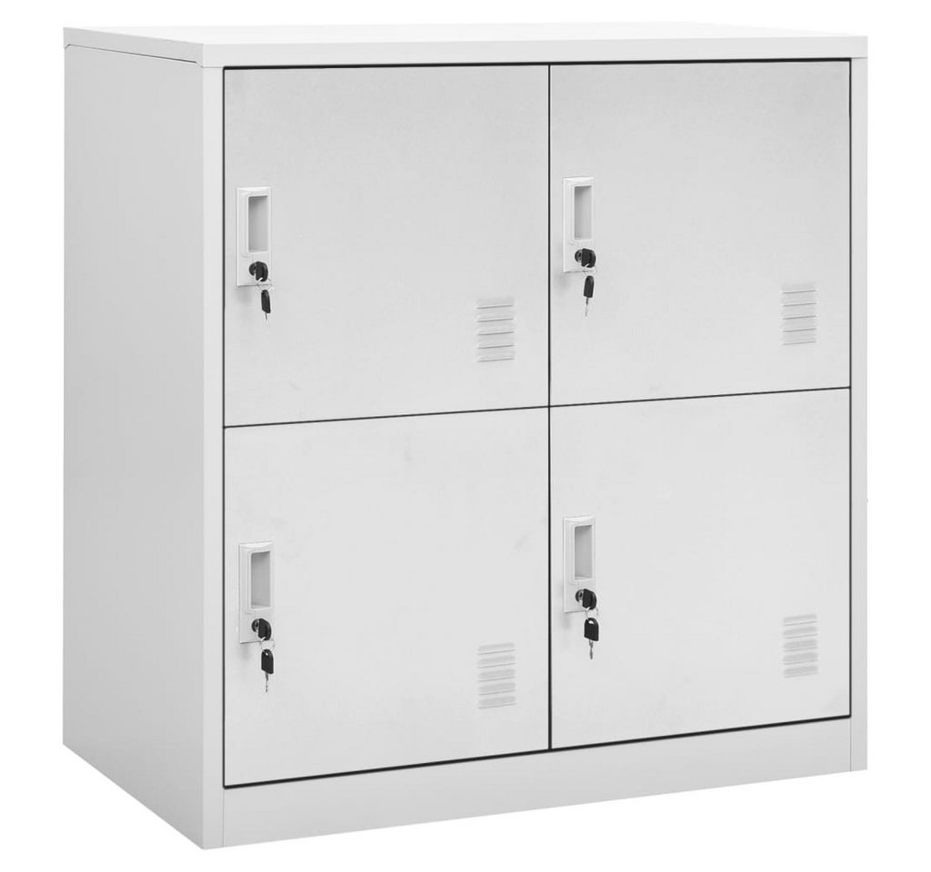 vidaXL Fächerschrank Schließfachschränke 5 Stk. Hellgrau 90x45x92,5 cm Stahl (5-St) von vidaXL