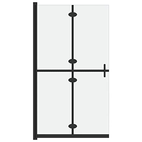 vidaXL Faltbare Begehbare Duschwand mit Doppelgriffen Duschabtrennung Duschtrennwand Dusche Duschkabine Aluminium ESG-Glas Mattiert 100x190cm vidaXL Faltbare Begehbare Duschwand mit Doppelgriffen Duschabtrennung Duschtrennwand Dusche Duschkabine Aluminium ESG-Glas Mattiert 100x190cm von vidaXL