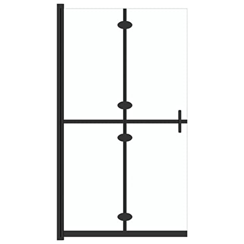vidaXL Faltbare Begehbare Duschwand mit Doppelgriffen Duschabtrennung Duschtrennwand Dusche Duschkabine Transparentes ESG Glas 80x190cm vidaXL Faltbare Begehbare Duschwand mit Doppelgriffen Duschabtrennung Duschtrennwand Dusche Duschkabine Transparentes ESG Glas 80x190cm von vidaXL