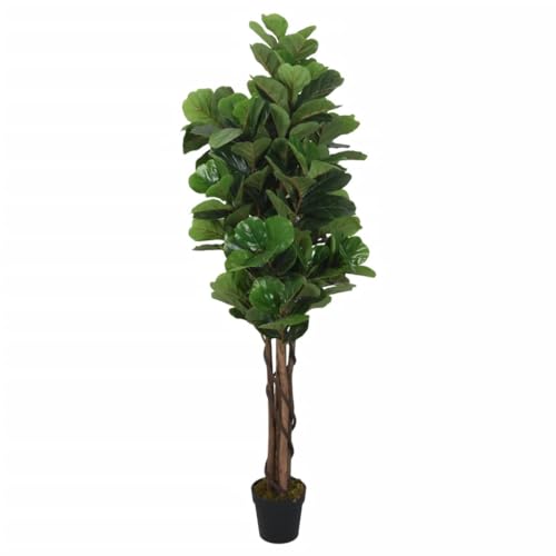 vidaXL Feigenbaum Künstlich, Kunstpflanze mit 180 Blättern, Kunstbaum Dekobaum für Innen Außen, Künstliche Pflanze Zimmerpflanze, Grün 150 cm von vidaXL