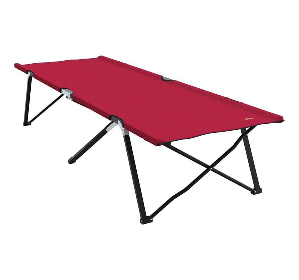 vidaXL Feldbett Klapp Schlafbett fürs Camping Rot 206 x 76 x 74 cm Oxford Stoff (1-St) von vidaXL