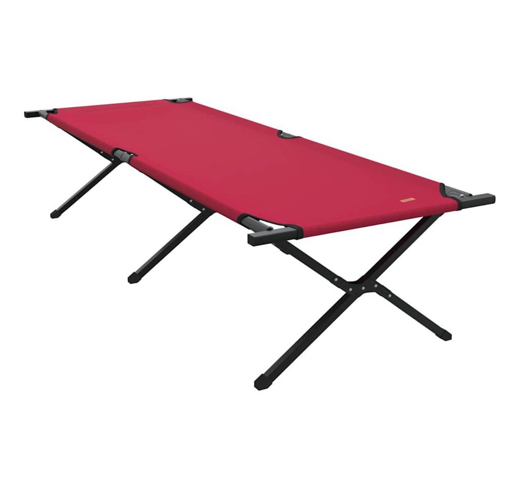 vidaXL Feldbett Klapp Schlafbett fürs Camping Rot Oxford Stoff (1-St) von vidaXL