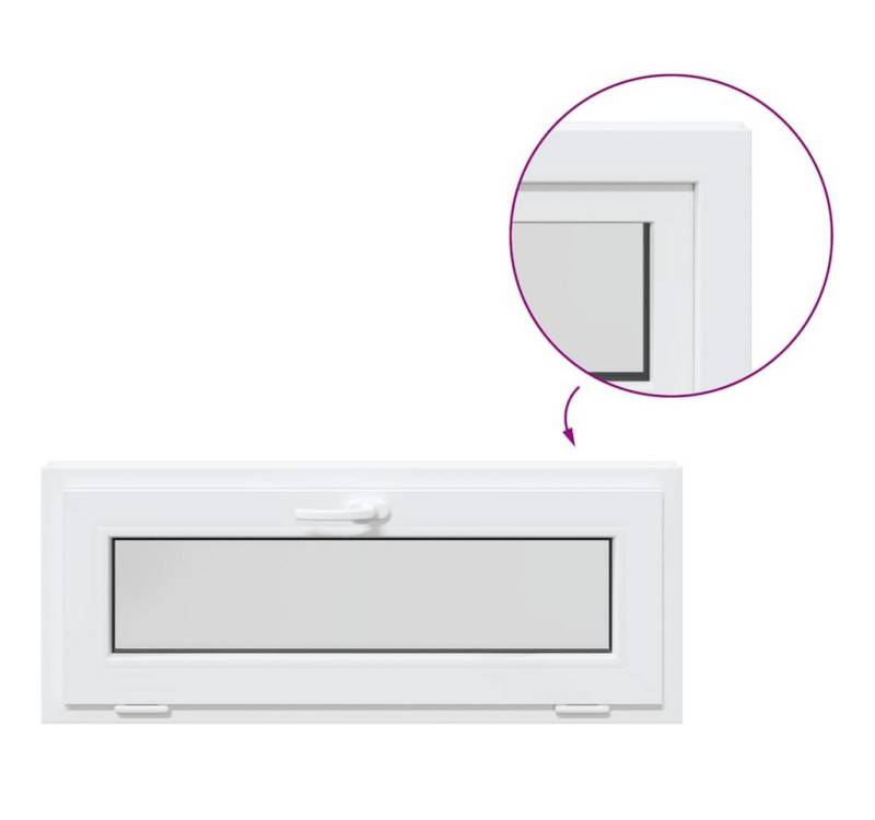 vidaXL Fenster Kellerfenster RISOR 110x40 cm Kipp 2-fach Verglasung Weiß vidaXL Fenster Kellerfenster RISOR 110x40 cm Kipp 2-fach Verglasung Weiß von vidaXL