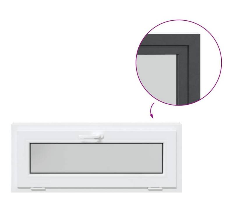 vidaXL Fenster Kellerfenster RISOR 110x40 cm Kipp 3-fach Verglasung Anthrazit vidaXL Fenster Kellerfenster RISOR 110x40 cm Kipp 3-fach Verglasung Anthrazit von vidaXL