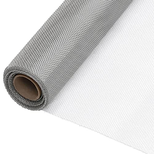 vidaXL Fliegengitter Fliegennetz Insektenschutz Gitter Gewebe Gaze Rolle Meterware Mückengitter Mückenschutz Tür Fenter Edelstahl 60x500cm Silbern vidaXL Fliegengitter Fliegennetz Insektenschutz Gitter Gewebe Gaze Rolle Meterware Mückengitter Mückenschutz Tür Fenter Edelstahl 60x500cm Silbern von vidaXL