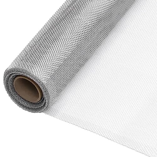 vidaXL Fliegengitter Insektenschutz Fliegennetz Alu Gewebe Rolle Aluminiumgewebe Mückengitter Gitter Insekten Gaze Aluminium 60x2000cm Silbern von vidaXL