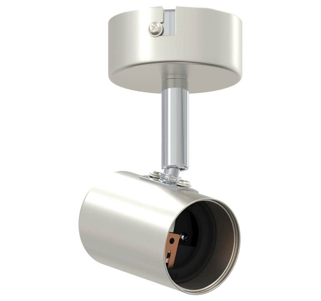 vidaXL Flutlichtstrahler Deckenstrahler Gebürstetes Nickel 6.5 x 6 x 11.5 cm Stahl von vidaXL