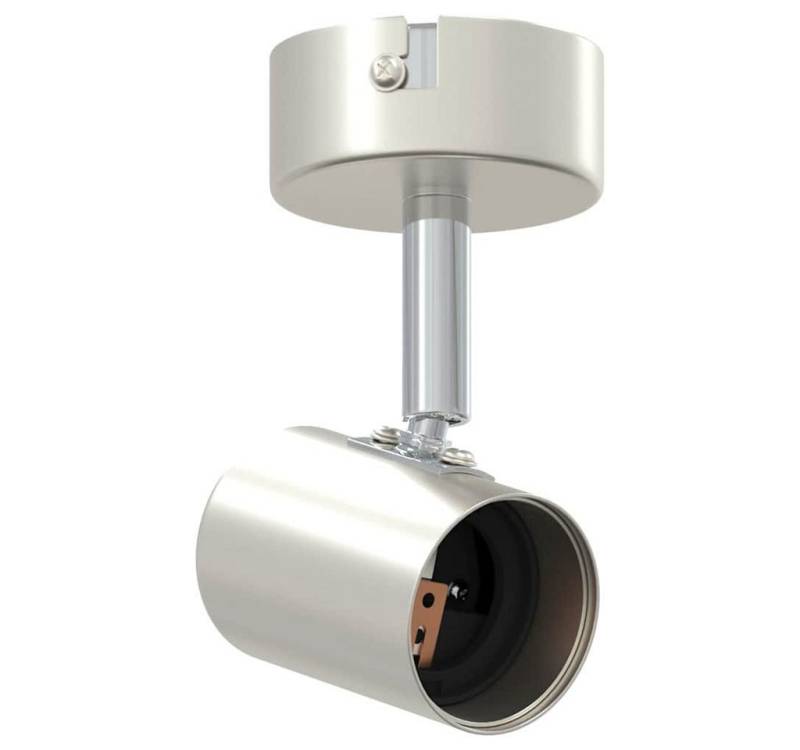 vidaXL Flutlichtstrahler Deckenstrahler Gebürstetes Nickel 6.5 x 6 x 11.5 cm Stahl von vidaXL