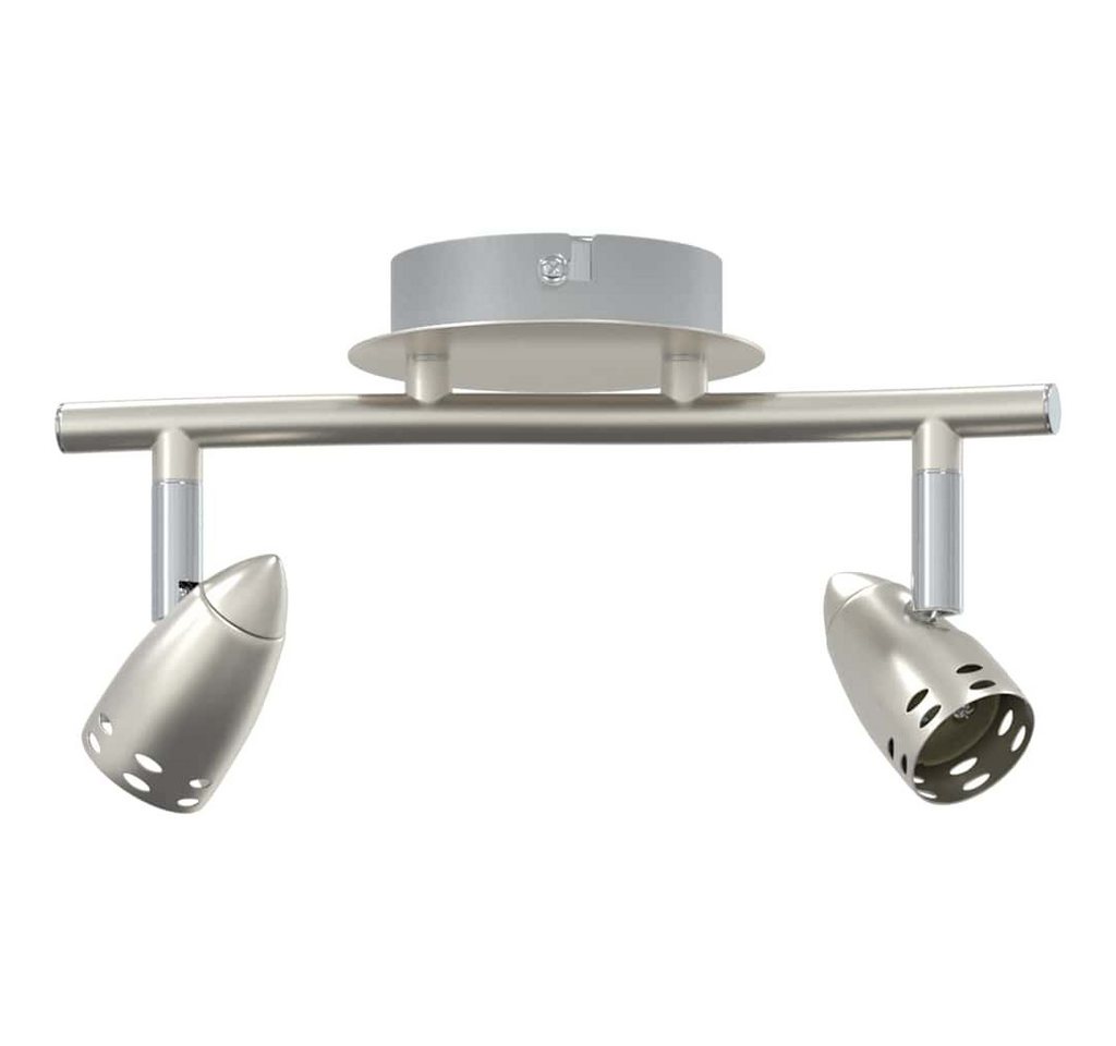 vidaXL Flutlichtstrahler Deckenstrahler Mattnickel 27 x 14 x 12 cm Stahl von vidaXL