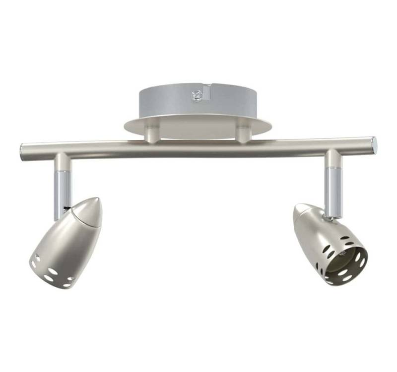 vidaXL Flutlichtstrahler Deckenstrahler Mattnickel 27 x 14 x 12 cm Stahl von vidaXL