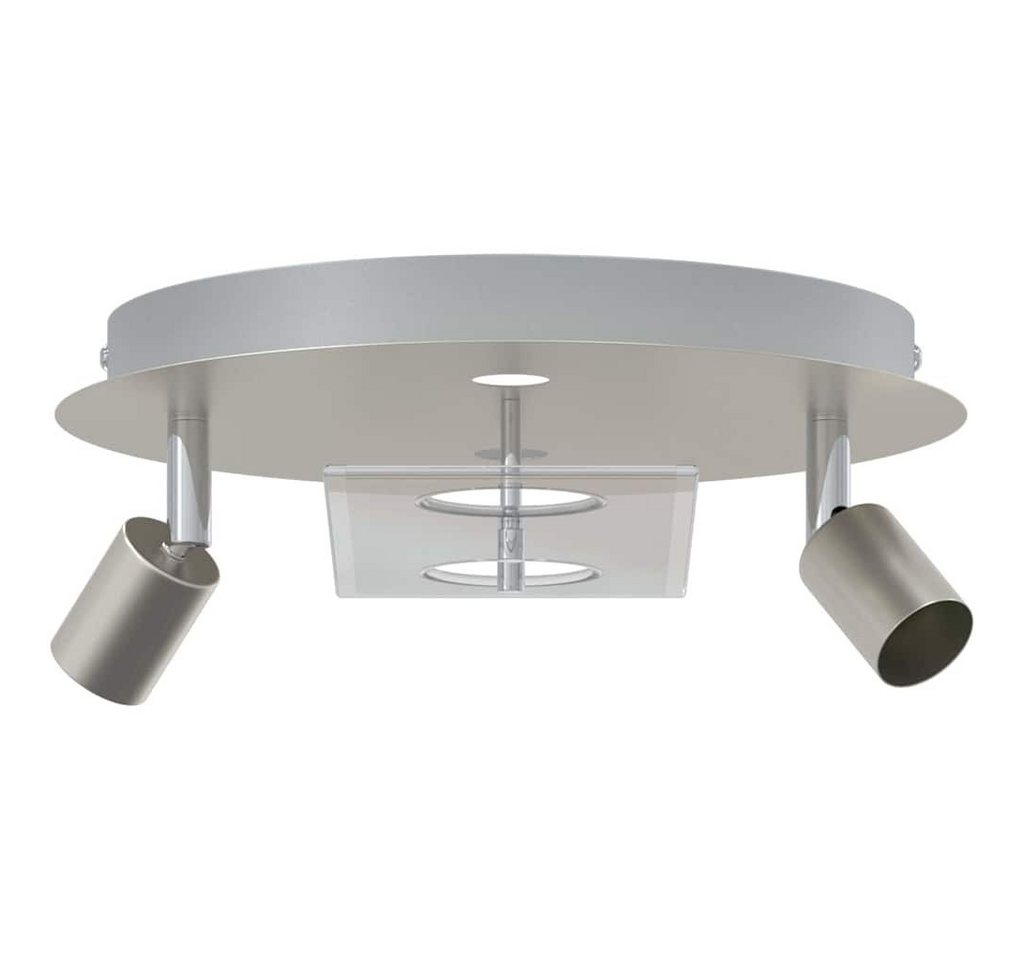 vidaXL Flutlichtstrahler Deckenstrahler Silber 29 x 29 x 11 cm Stahl und Glas von vidaXL