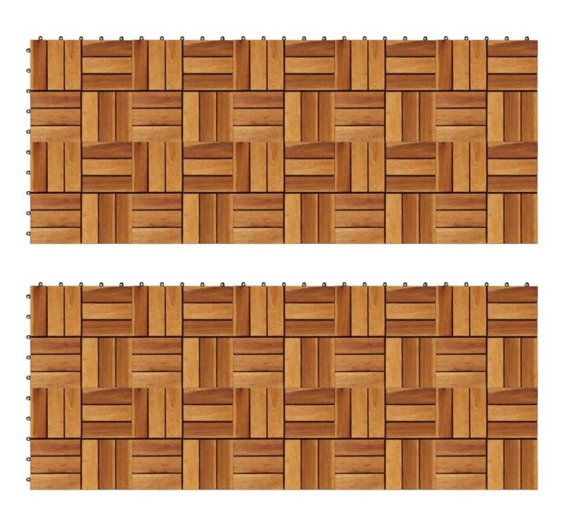 vidaXL Teppichboden Terrassenfliesen 20 Stk. 30x30 cm nholz, Höhe: 240 mm vidaXL Teppichboden Terrassenfliesen 20 Stk. 30x30 cm nholz, Höhe: 240 mm von vidaXL