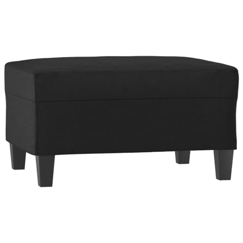 vidaXL Fußhocker Sitzhocker Polsterhocker Fußschemel Schemel Sitzbank Fußbank Hocker Fußstütze Fußablage Wohnzimmer Schwarz 70x55x41cm Kunstleder von vidaXL