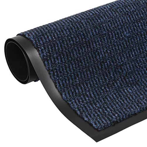 vidaXL Fußmatte Getuftet Türmatte Schmutzfangmatte Fußabtreter Schmutzmatte Sauberlaufmatte Türvorleger Teppich Matte 60x150cm Blau von vidaXL