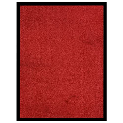 vidaXL Fußmatte Schmutzfangmatte Türmatte Schmutzmatte Sauberlaufmatte Fußabtreter Türvorleger Schmutzfangläufer Teppich Matte Rot 60x80cm vidaXL Fußmatte Schmutzfangmatte Türmatte Schmutzmatte Sauberlaufmatte Fußabtreter Türvorleger Schmutzfangläufer Teppich Matte Rot 60x80cm von vidaXL