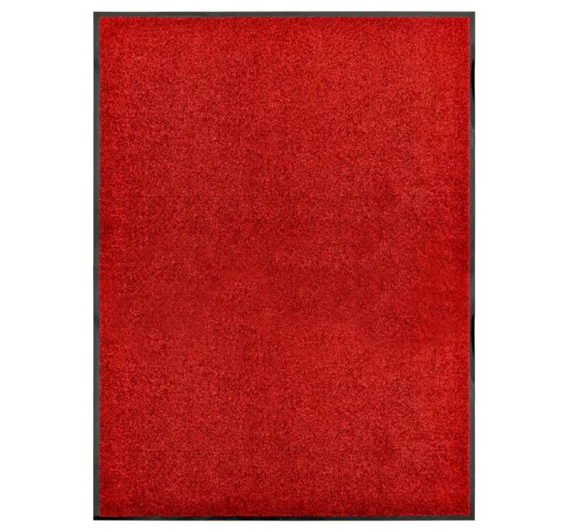 vidaXL Fußmatte Türmatte Fußmatte Waschbar Rot 90x120 cm Schmutzfangmatte Türvorleger, Rechteck, Höhe: 90 mm von vidaXL