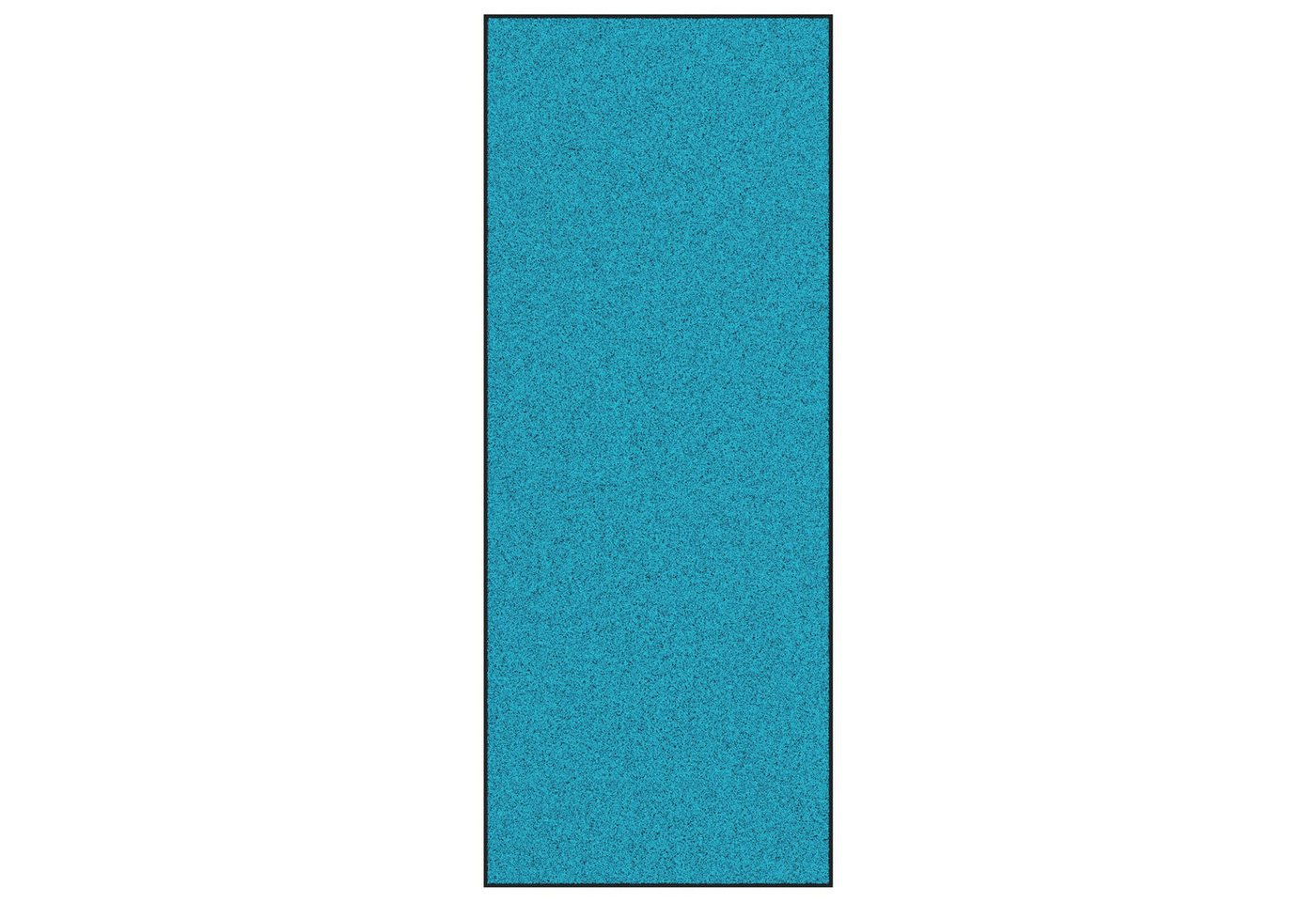 vidaXL Fußmatte Waschbare Fußmatte Cyan 120x300 cm, Rechteck, Höhe: 0 mm von vidaXL