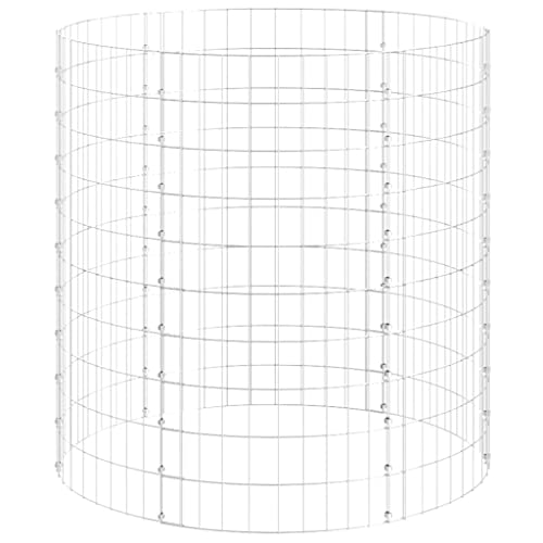 vidaXL Gabionen-Säule Säulengabione Steinkorb Gabione Drahtkorb Gabionensäule Gabionen Säulen Gabionenkorb Rund Verzinkter Stahl Ø100x100cm vidaXL Gabionen-Säule Säulengabione Steinkorb Gabione Drahtkorb Gabionensäule Gabionen Säulen Gabionenkorb Rund Verzinkter Stahl Ø100x100cm von vidaXL
