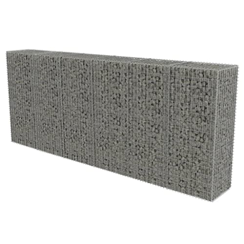 vidaXL Gabionenwand 300x50x150cm Gabione Steingabionen Steinkorb Wand Mauer von vidaXL