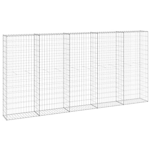 vidaXL Gabionenwand mit Abdeckung Gabione Steingabionen Steinkorb Gabionen Wand Drahtkorb Draht Mauer Verzinkter Stahl 300x30x150cm vidaXL Gabionenwand mit Abdeckung Gabione Steingabionen Steinkorb Gabionen Wand Drahtkorb Draht Mauer Verzinkter Stahl 300x30x150cm von vidaXL