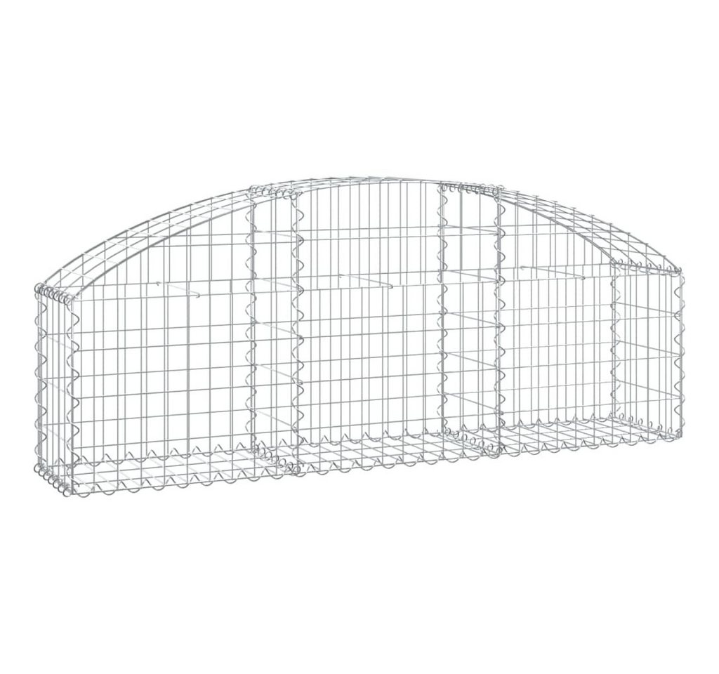 vidaXL Gabionenzaun, Gabione mit Hochbogen 150x30x40/60 cm Verzinktes Eisen vidaXL Gabionenzaun, Gabione mit Hochbogen 150x30x40/60 cm Verzinktes Eisen von vidaXL