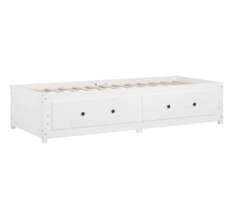 vidaXL Gästebett Gästebett Tagesbett Weiß 90x200 cm Massivholz Kiefer Bett Bettgestell von vidaXL