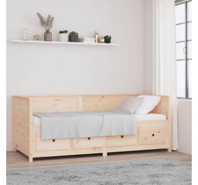 vidaXL Gästebett Tagesbett Gästebett 90x200 cm Massivholz Kiefer Bett Bettrahmen Bettge von vidaXL