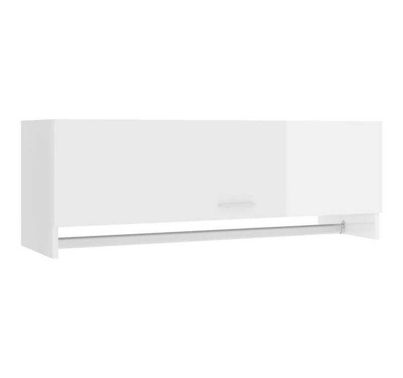 vidaXL Garderoben-Set Garderobe Kleiderschrank Hochglanz-Weiß 100x32,5x35 cm Spanplatte von vidaXL